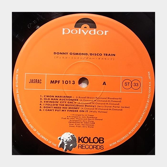 Donny Osmond - Disco Train (ex+/ex+, obi)