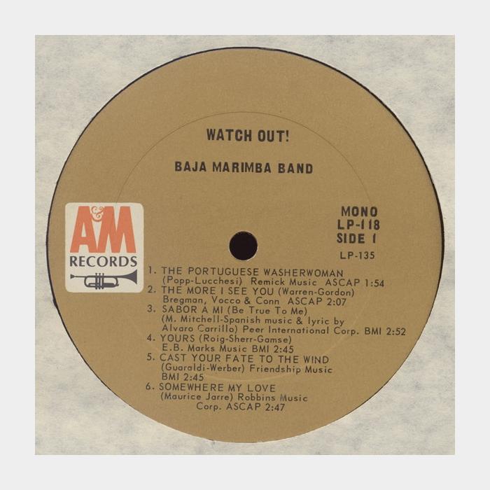 Baja Marimba Band - Watch Out! (ex/ex)