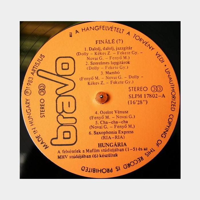 Hungária – Finálé (ex+/ex)