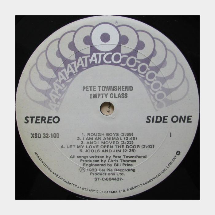 Pete Townshend - Empty Glass (ex+/ex)