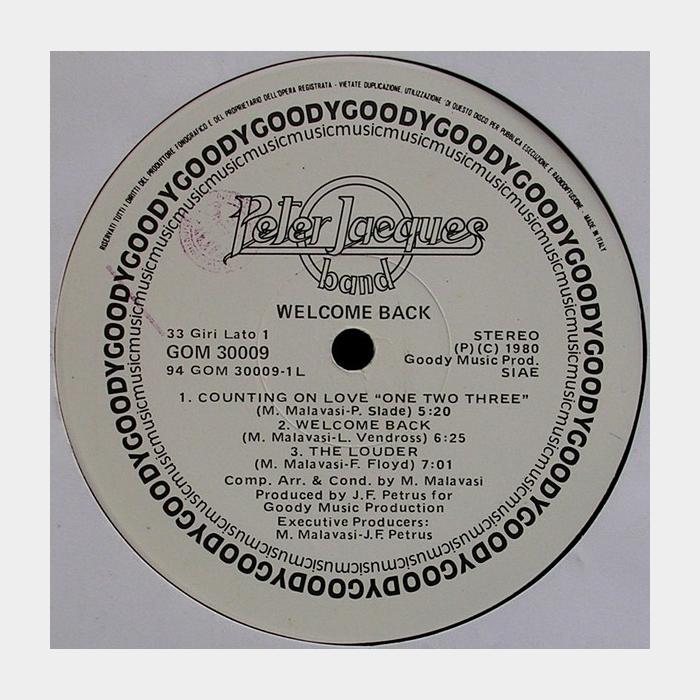 Peter Jacques Band - Welcome Back (ex/ex)