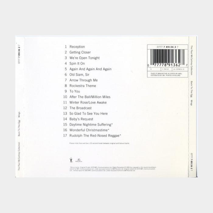 CD Wings - Back To The Egg