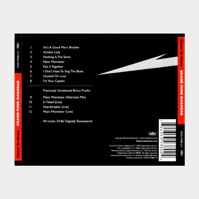 CD Grand Funk Railroad - Closer To Home