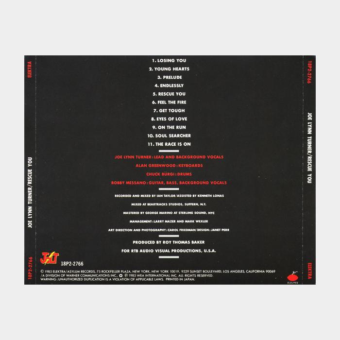 CD Joe Lynn Turner - Rescue You