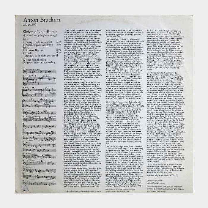 Anton Bruckner - Symphonie Nr.4 (ex/ex)