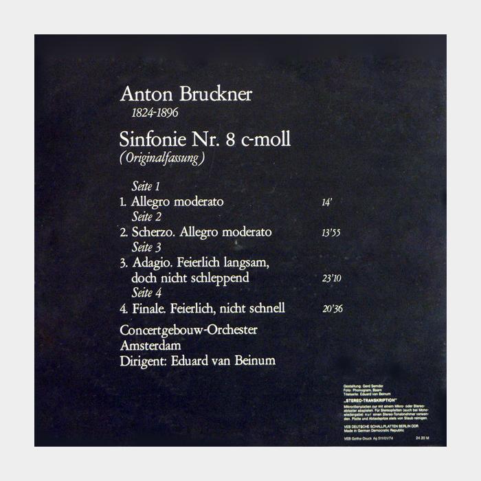 Anton Bruckner - Symphonie Nr.8 2LP (ex/ex)