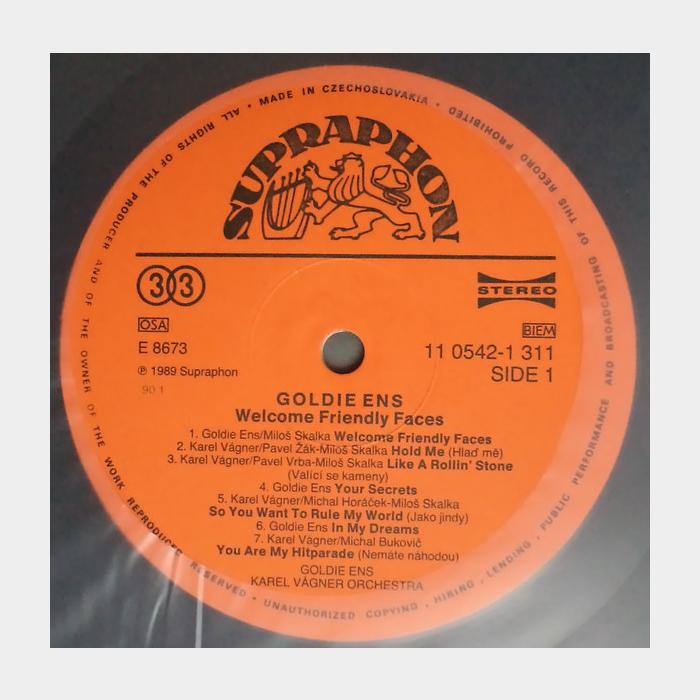 Goldie Ens, Karel Vagner - Welcome Friendly Faces (ex/ex)
