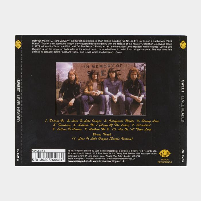 CD Sweet - Level Headed