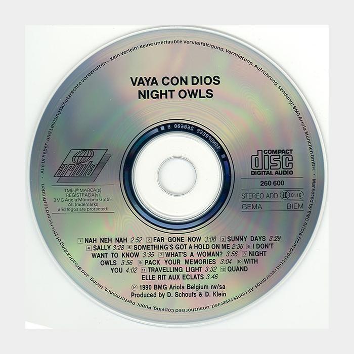 CD Vaya Con Dios - Night Owls