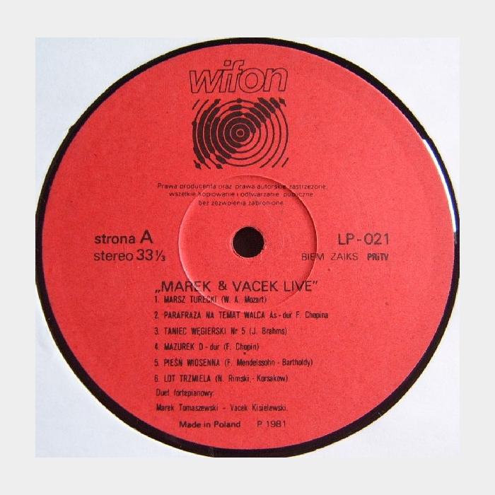 Marek & Vacek - Live (ex/ex-)