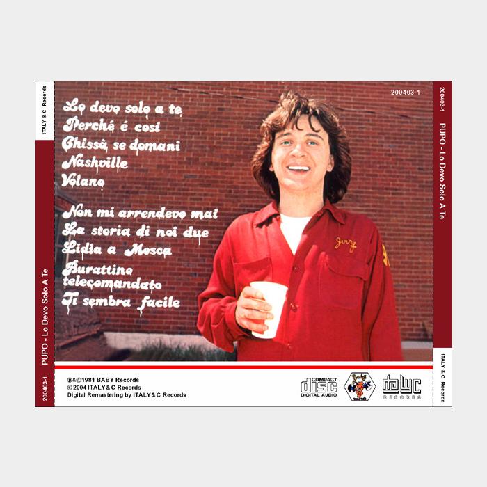 CD Pupo - Lo Devo Solo A Te