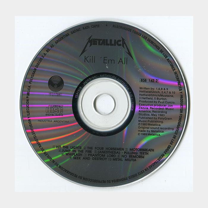 CD Metallica - Kill 'Em All