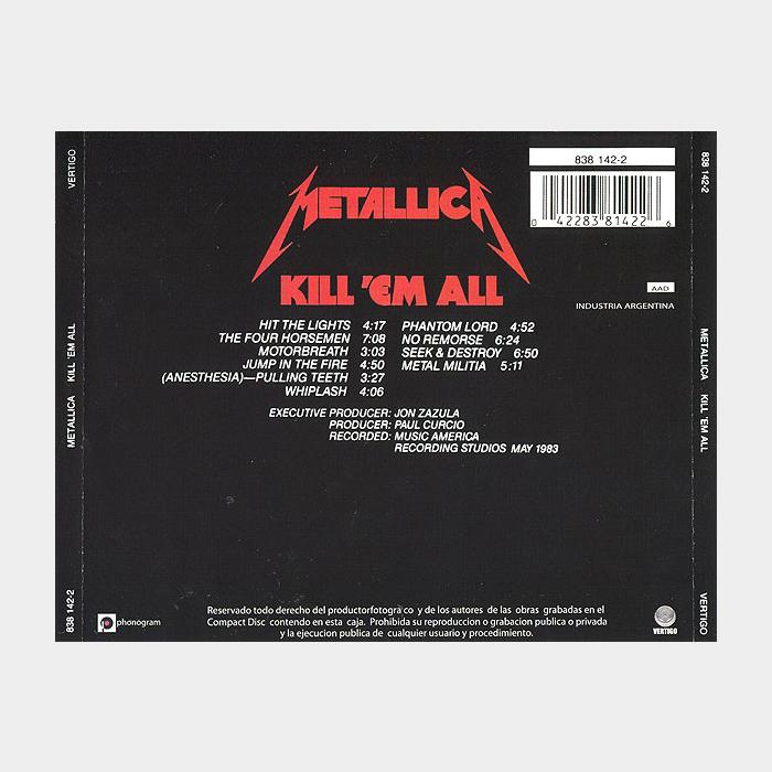 CD Metallica - Kill 'Em All