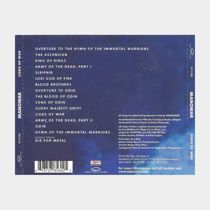 CD Manowar - Gods Of War
