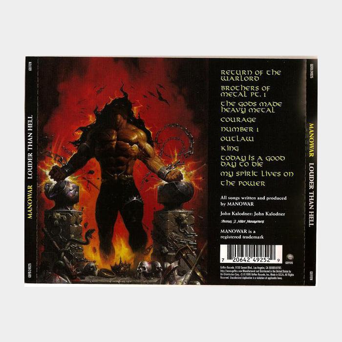 CD Manowar - Louder Than Hell