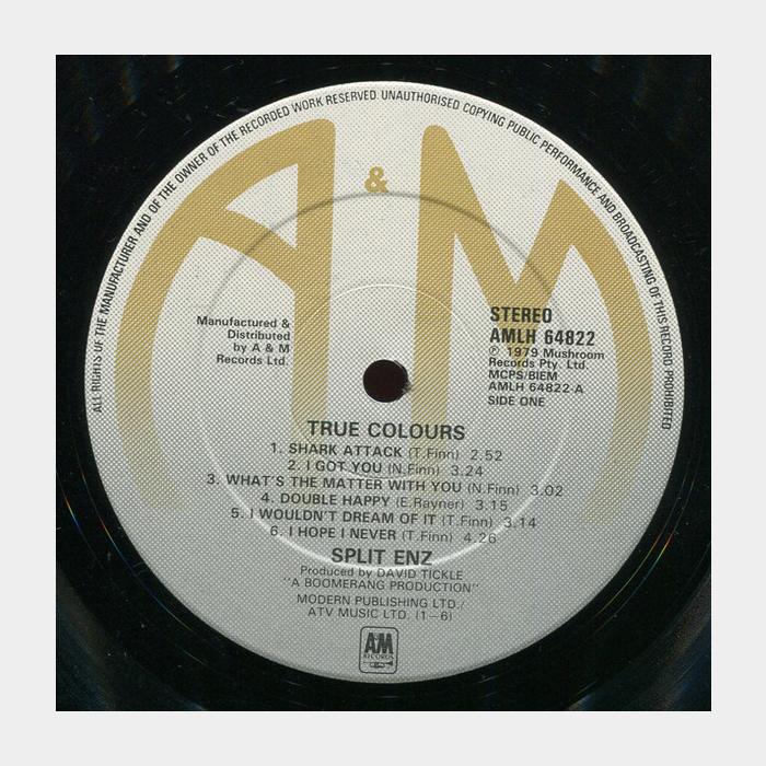 Split Enz - True Colours (ex+/ex)