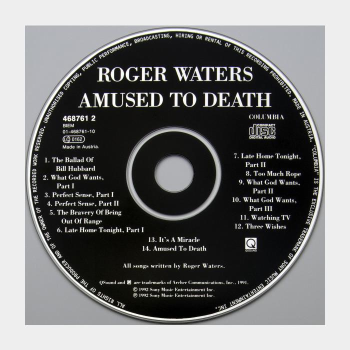 CD Roger Waters - Amused To Death