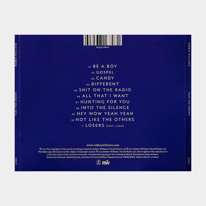 CD Robbie Williams - Take The Crown