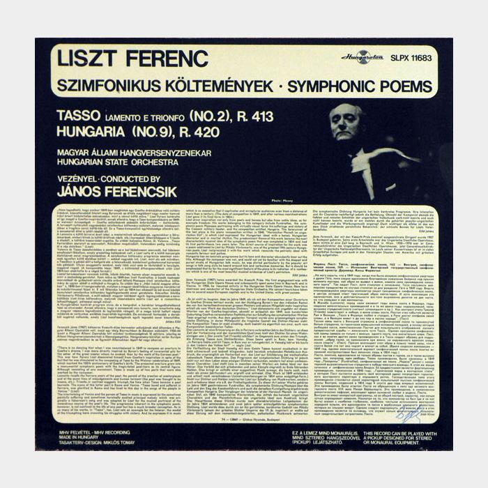 Ference Liszt - Tasso; Hungaria (ex+/ex)