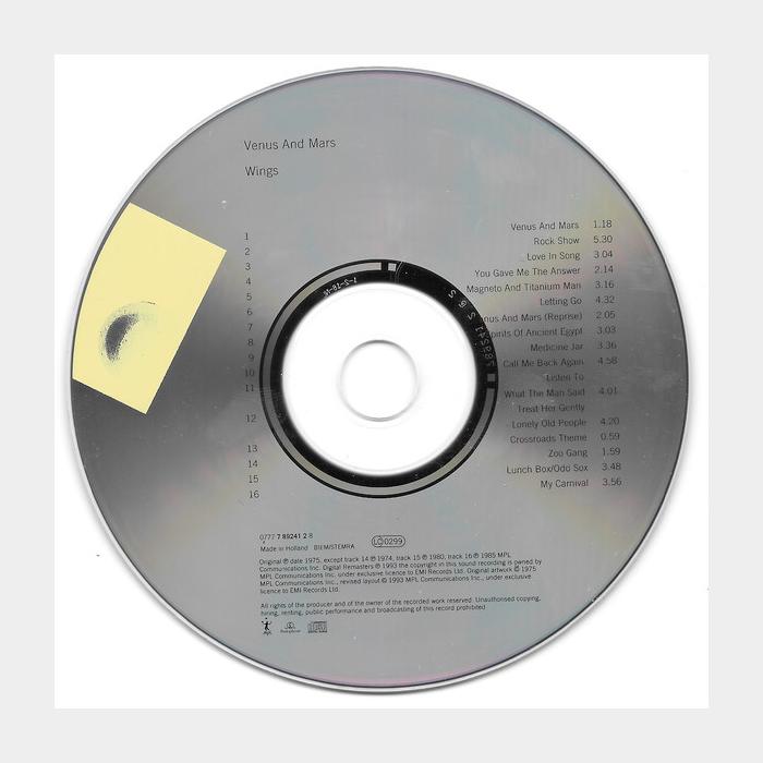 CD Wings - Venus And Mars