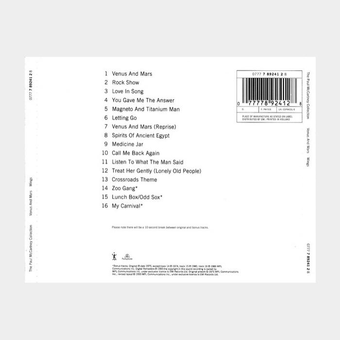 CD Wings - Venus And Mars