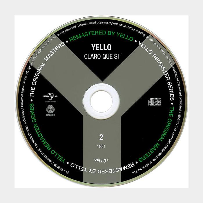 CD Yello - Claro Que Si