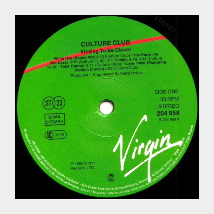 Culture Club - Kissing To Be Clever (ex+/ex+)