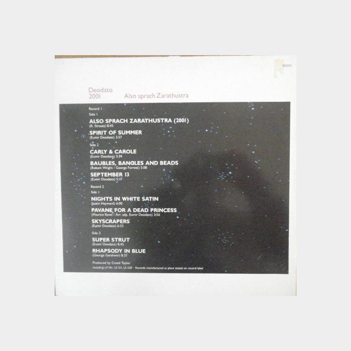 Deodato - Also Sprach Zarathustra 2LP (ex+/ex+)
