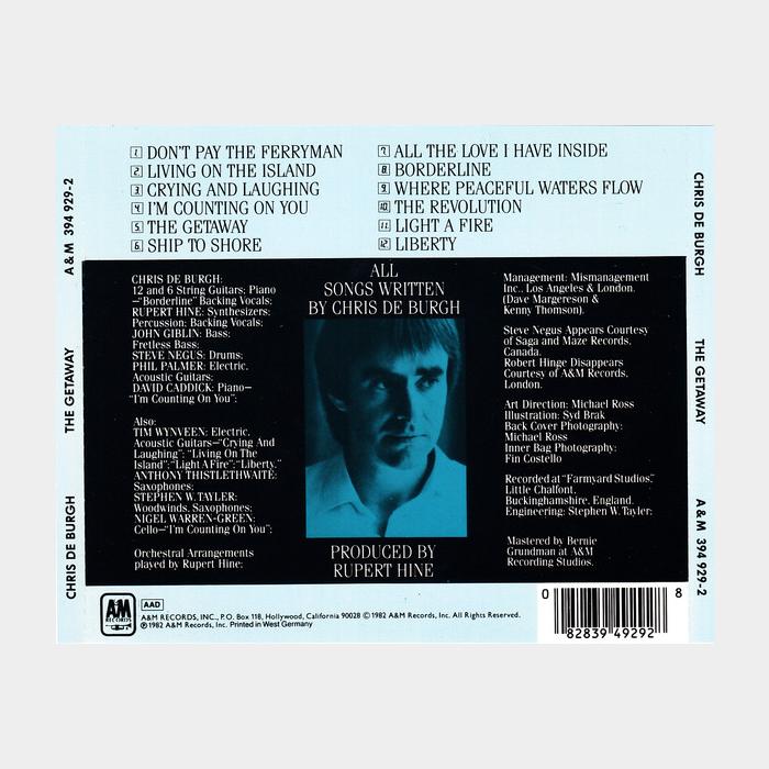 CD Chris De Burgh - The Getaway