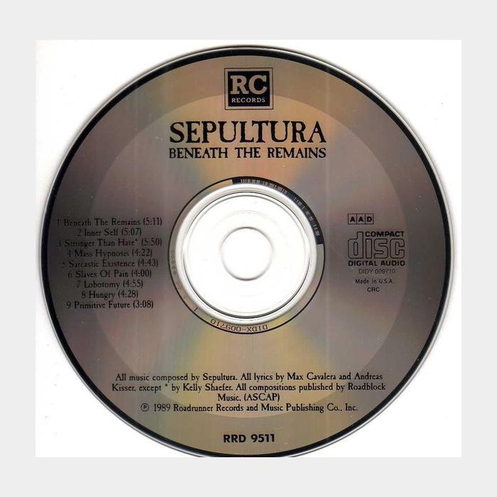 CD Sepultura - Beneath The Remains