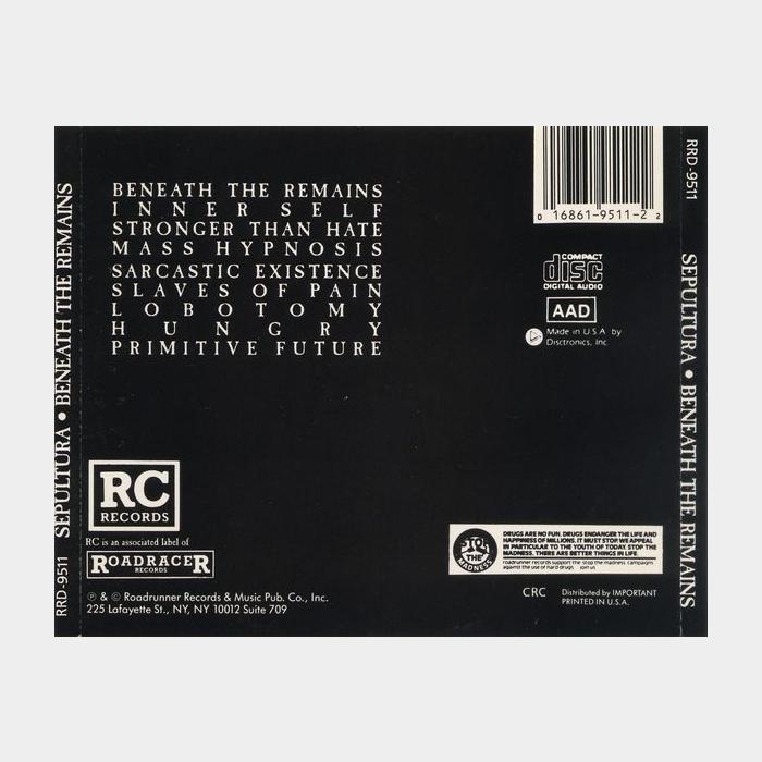 CD Sepultura - Beneath The Remains