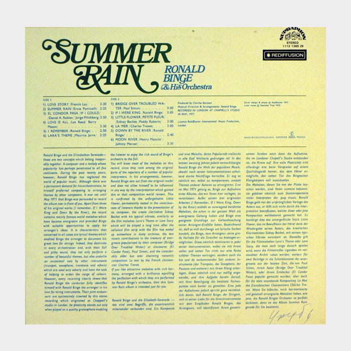 Ronald Binge - Summer Rain (ex-/ex)