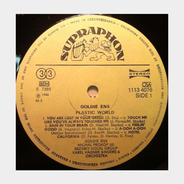 Goldie Ens - Plastic World (ex/ex)