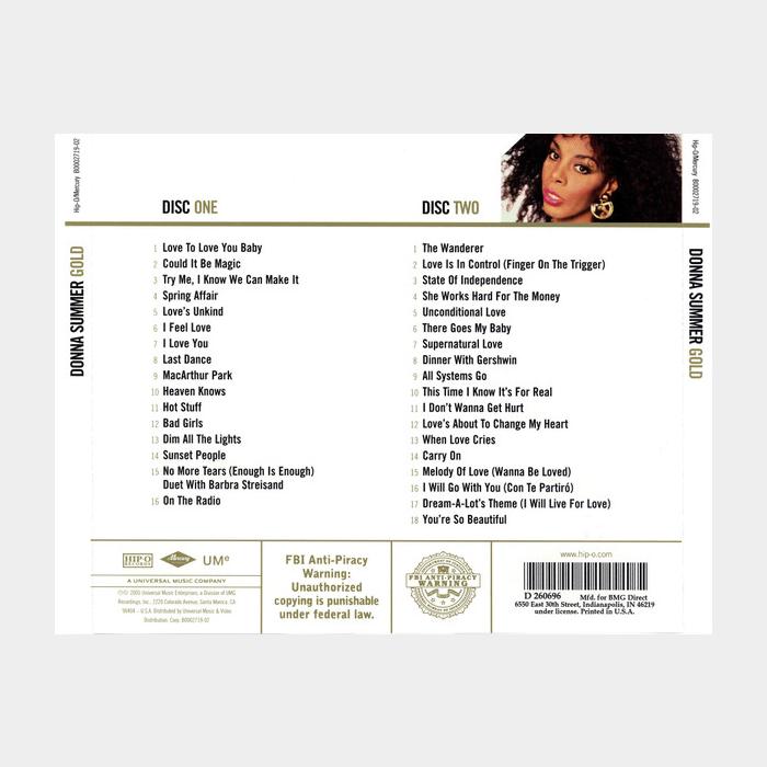 CD Donna Summer - Gold 2CD