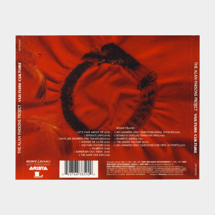 CD Alan Parsons Project - Vulture Culture