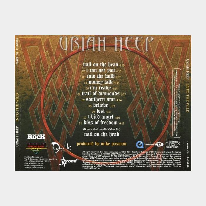 CD Uriah Heep - Into The Wild (ex+/ex+, License)