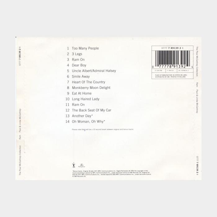 CD Paul & Linda McCartney - Ram