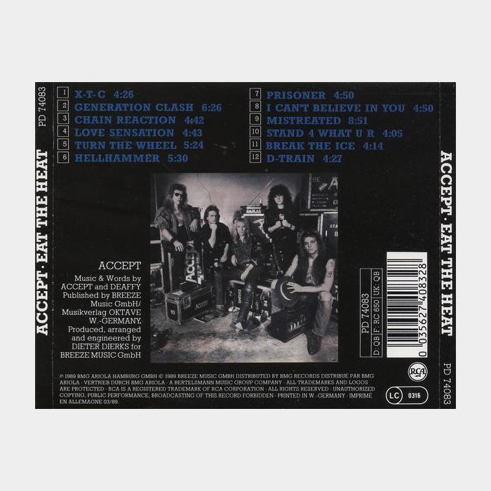 CD Accept - Eat The Heart