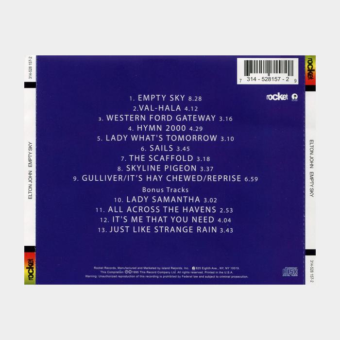 CD Elton John - Empty Sky