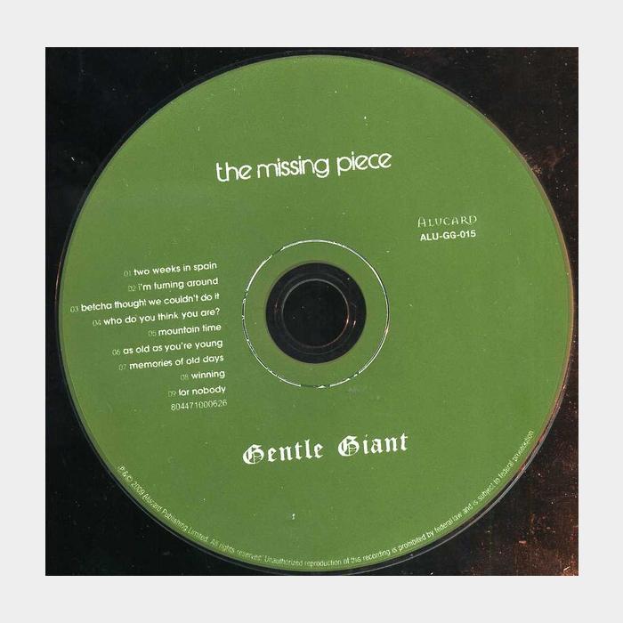 CD Gentle Giant - The Missing Piece