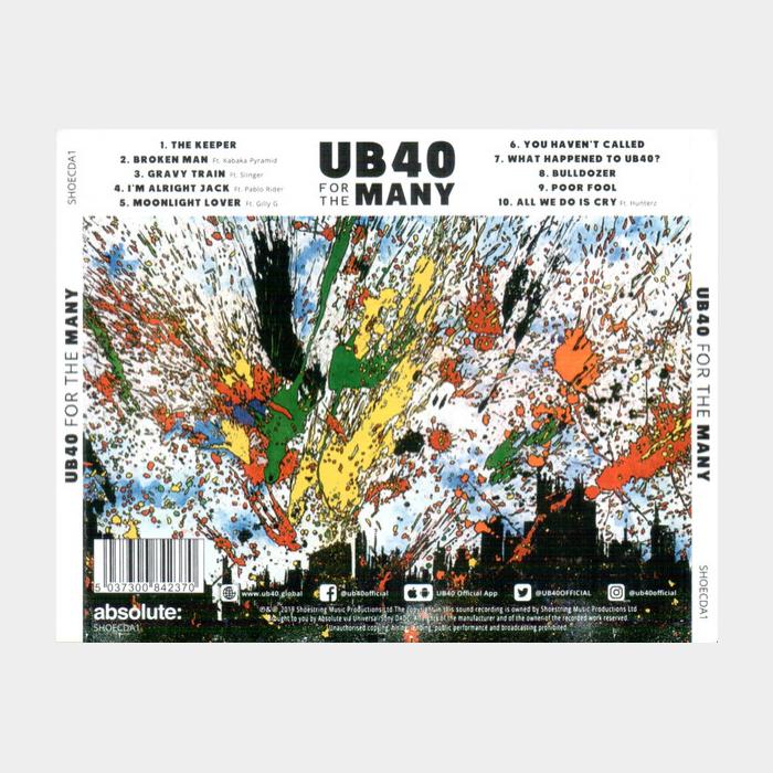 CD UB40 - UB40 For The Many