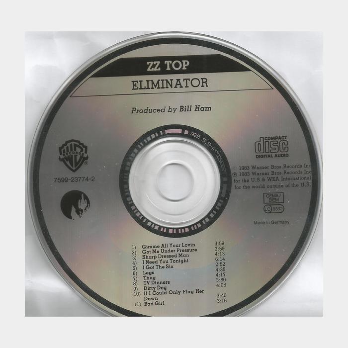 CD ZZ Top - Eliminator