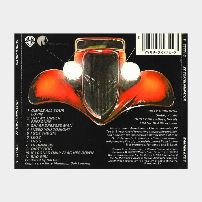 CD ZZ Top - Eliminator