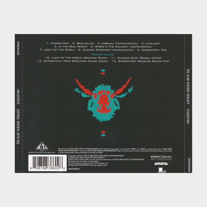 CD Alan Parsons Project - Stereotomy