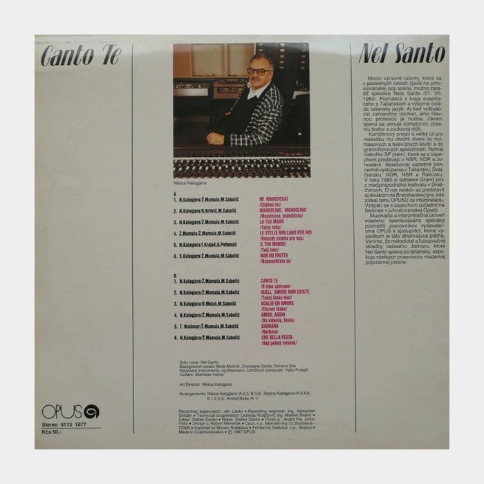 Nel Santo - Canto Te (ex/ex)