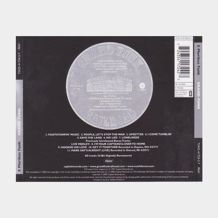 CD Grand Funk Railroad - E Pluribus Funk