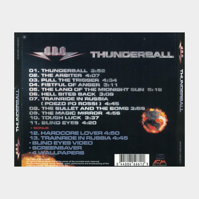 CD U.D.O. - Thunderball
