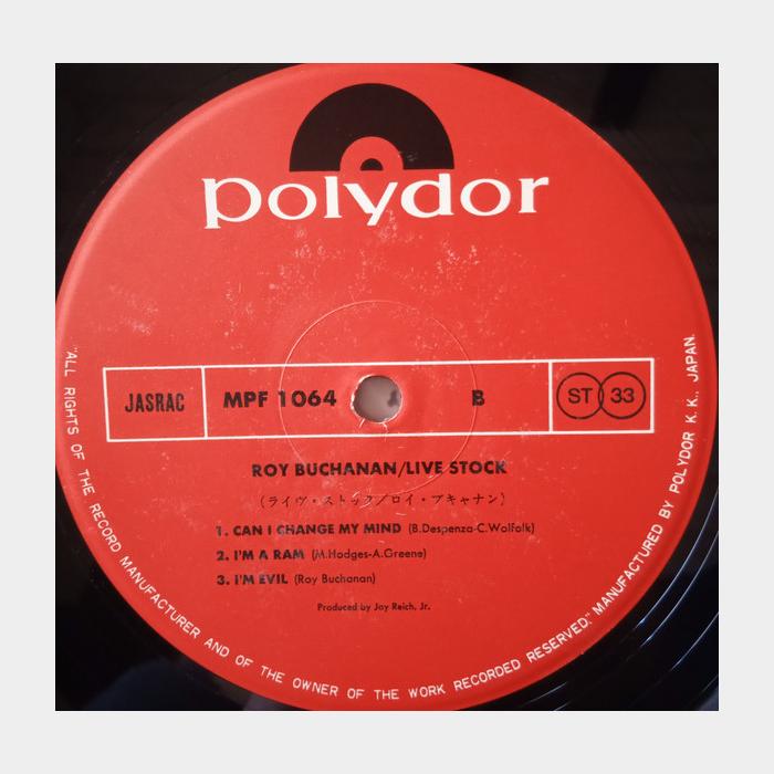 Roy Buchanan - Live Stock (ex+/ex+)