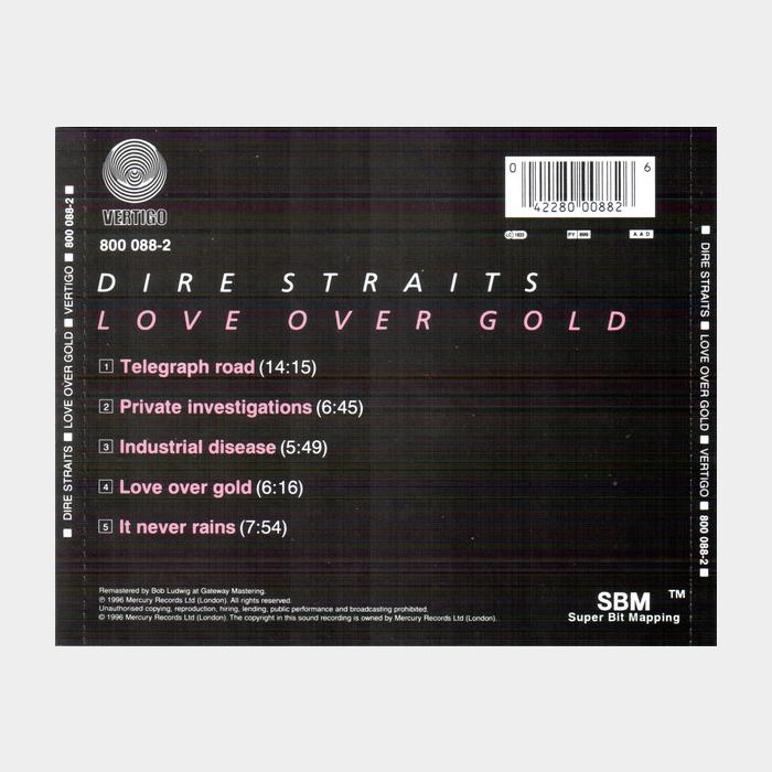 CD Dire Straits - Love Over Gold