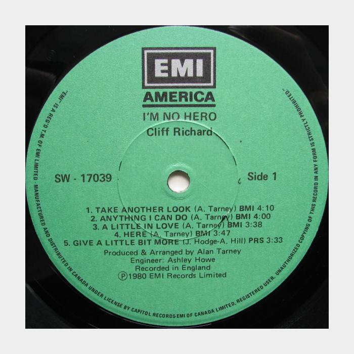 Cliff Richard - I'm No Hero (ex/ex+)